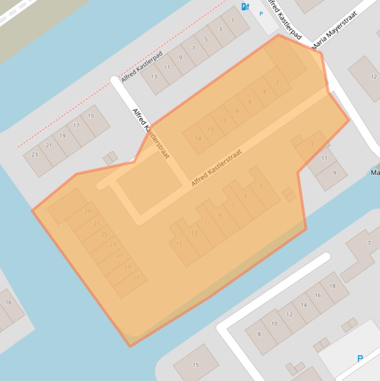 Kaart van postcodegebied 1341DN.