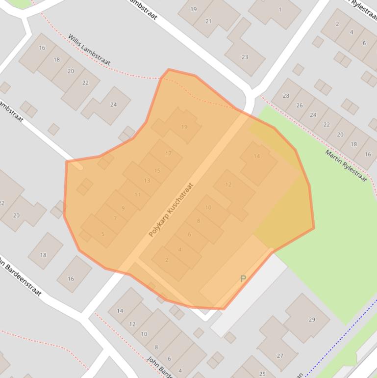 Kaart van postcodegebied 1341DT.