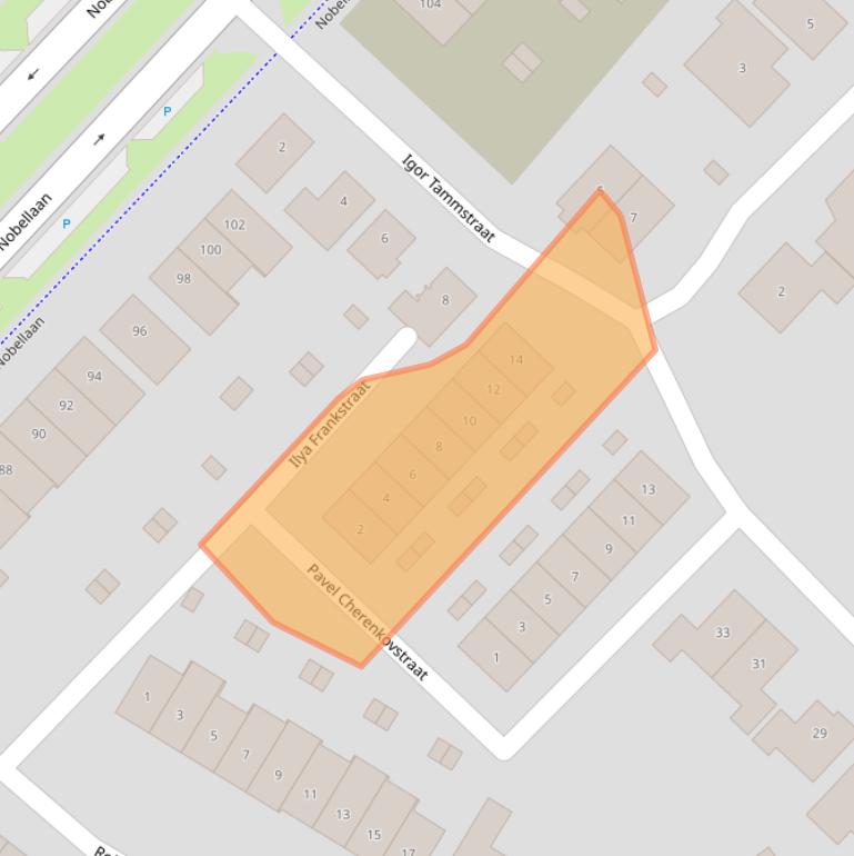 Kaart van postcodegebied 1341EE.