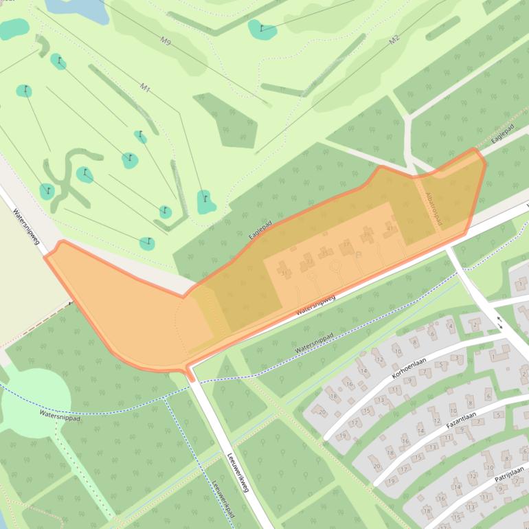 Kaart van postcodegebied 1343DA.