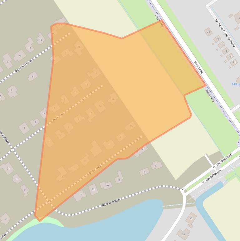 Kaart van postcodegebied 1343EA.