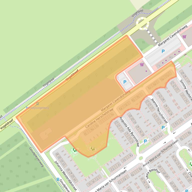 Kaart van postcodegebied 1349BJ.