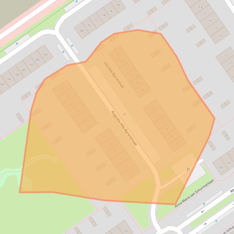 Kaart van postcodegebied 1349BK.