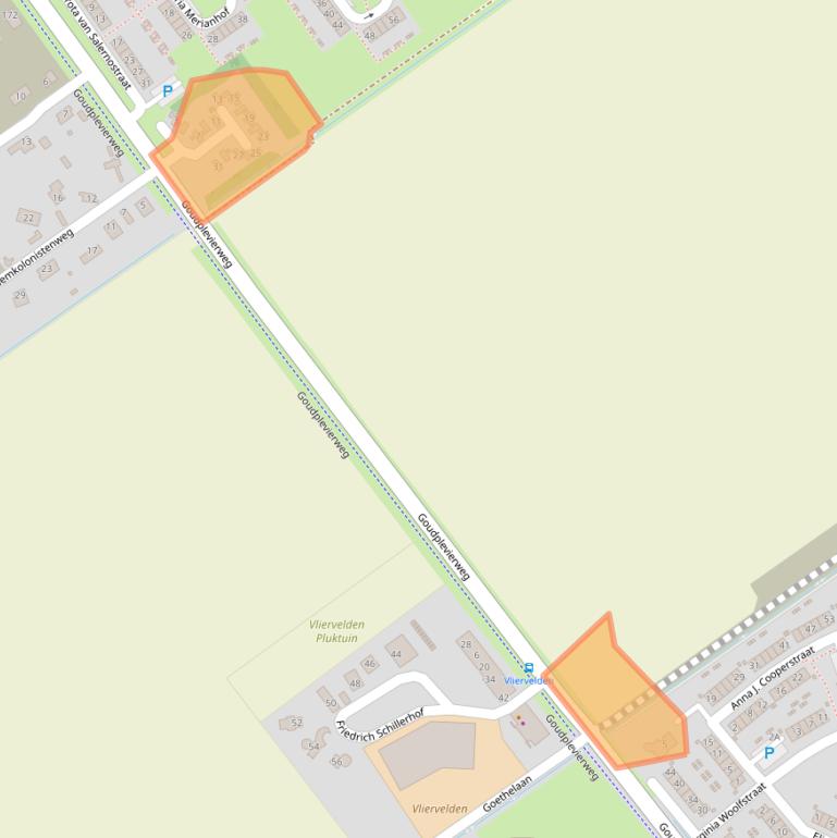 Kaart van postcodegebied 1349CC.