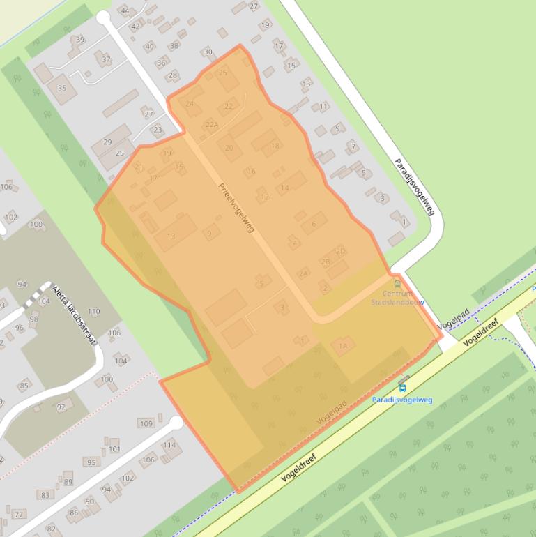 Kaart van postcodegebied 1349CG.