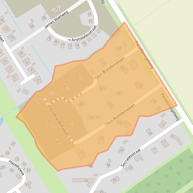 Kaart van postcodegebied 1349DB.