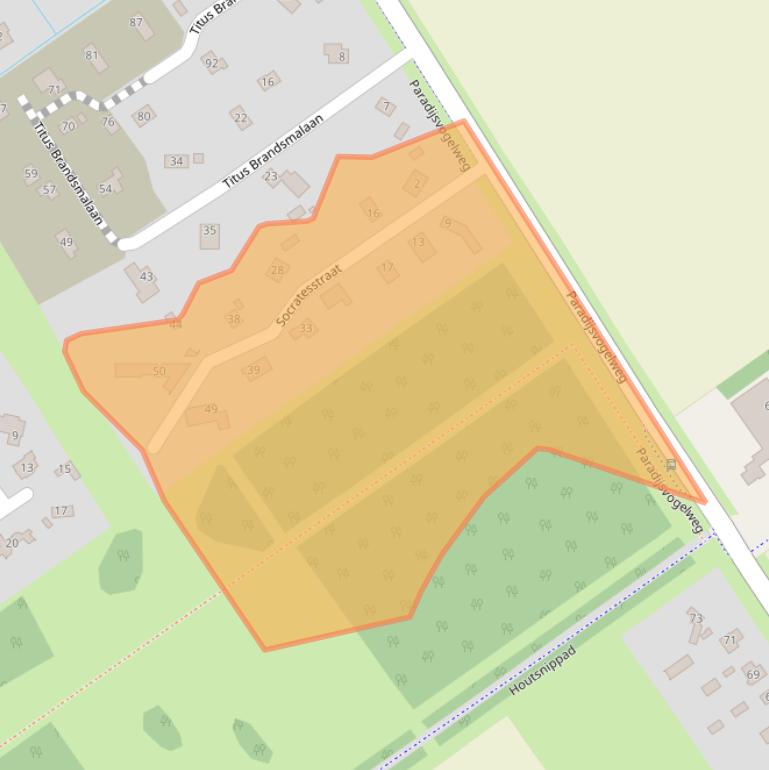 Kaart van postcodegebied 1349DL.