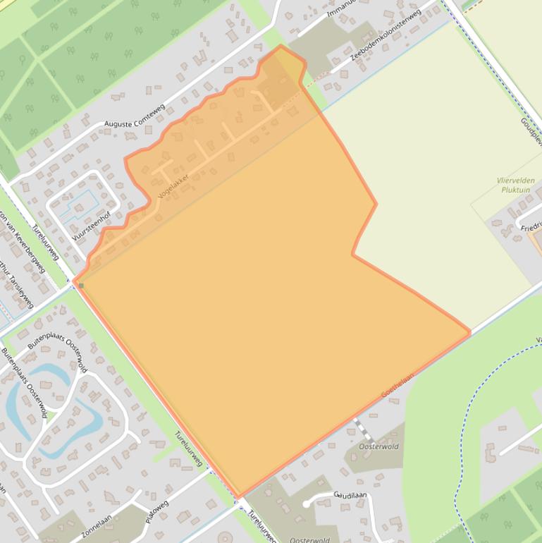 Kaart van postcodegebied 1349EM.