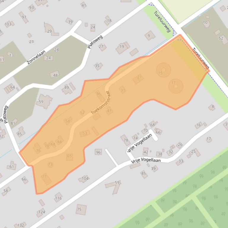 Kaart van postcodegebied 1349ER.