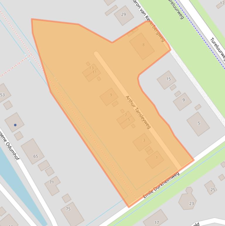 Kaart van postcodegebied 1349ES.