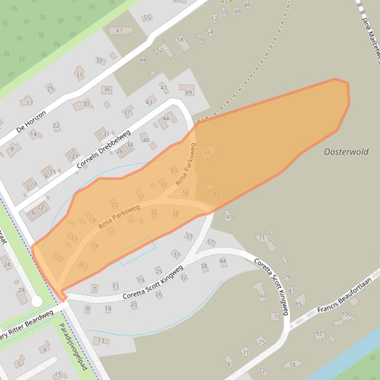 Kaart van postcodegebied 1349GB.