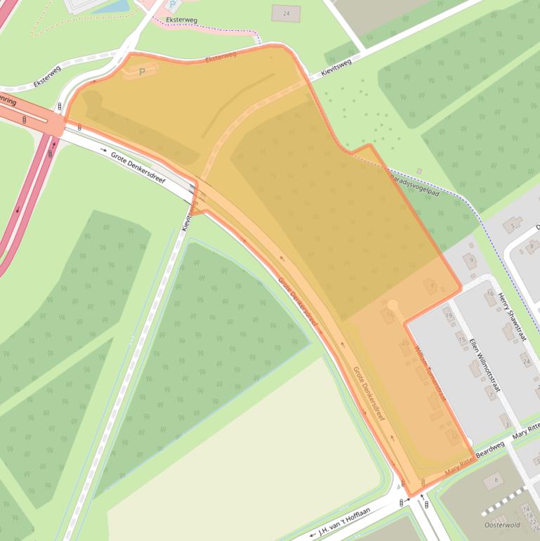 Kaart van postcodegebied 1349GD.