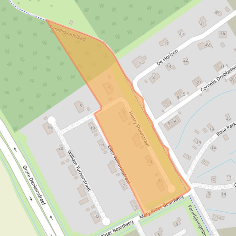 Kaart van postcodegebied 1349GG.