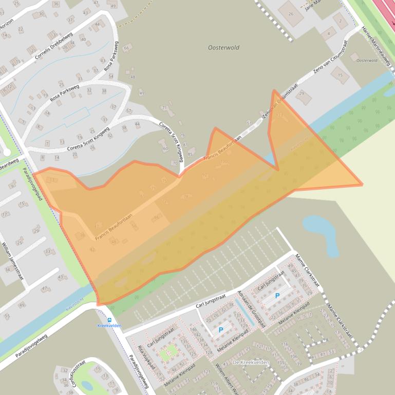 Kaart van postcodegebied 1349GH.