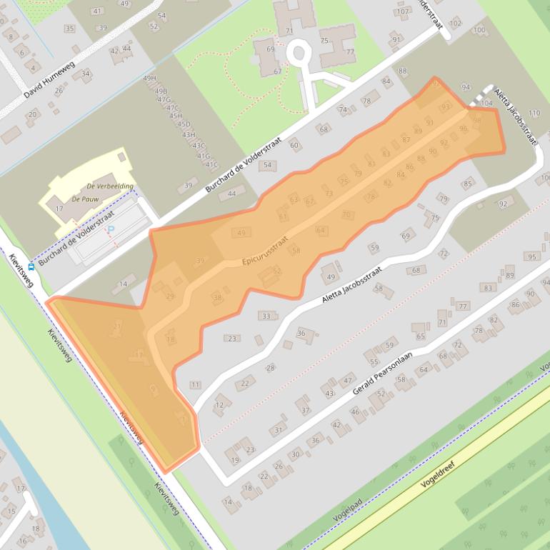 Kaart van postcodegebied 1349HC.