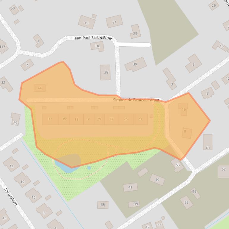 Kaart van postcodegebied 1349HD.