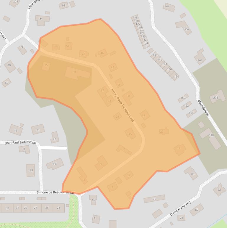 Kaart van postcodegebied 1349HG.