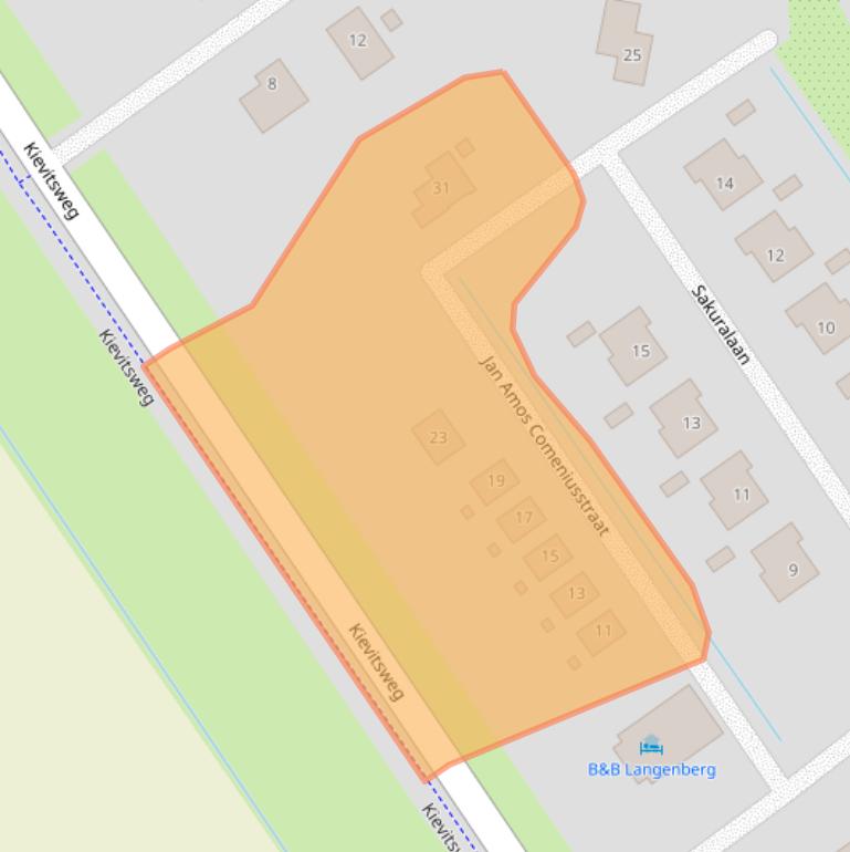 Kaart van postcodegebied 1349HH.