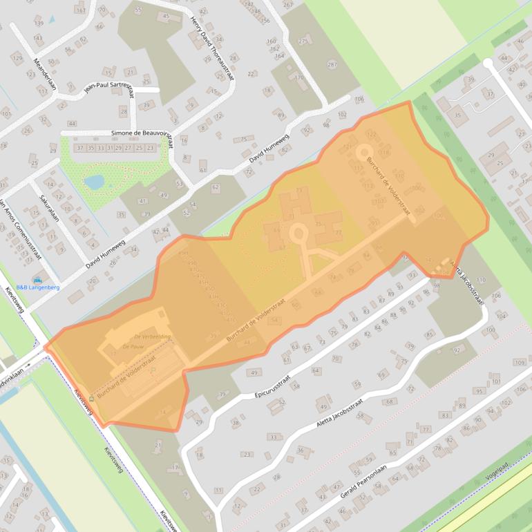 Kaart van postcodegebied 1349HJ.