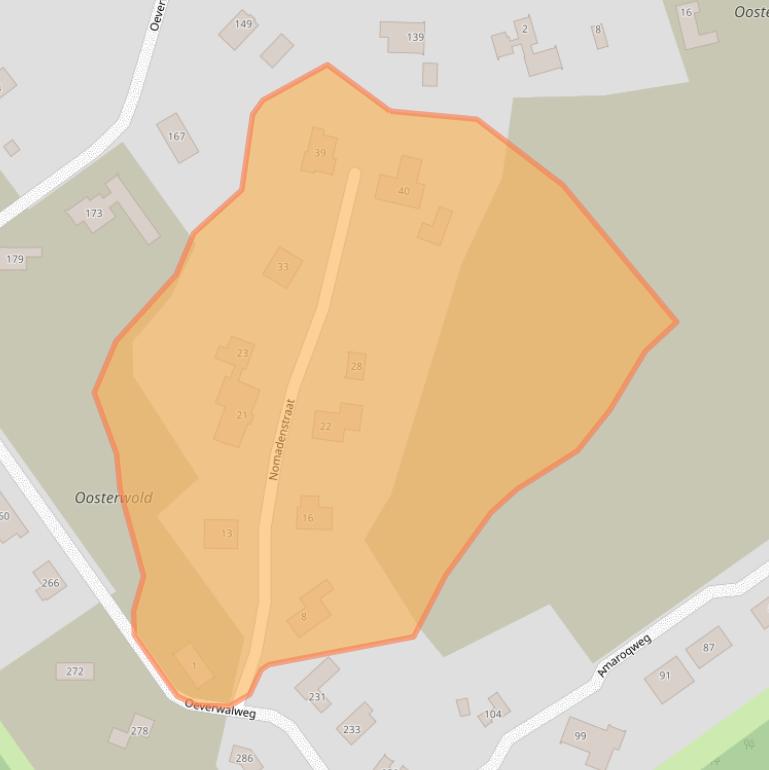 Kaart van postcodegebied 1349JH.