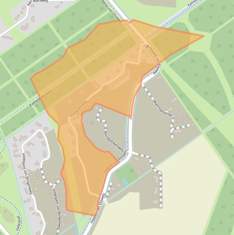 Kaart van postcodegebied 1349KA.