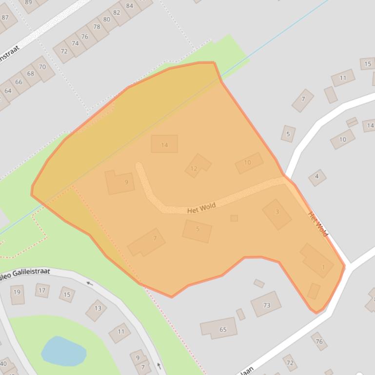 Kaart van postcodegebied 1349LC.