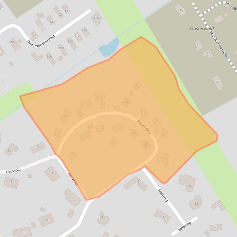 Kaart van postcodegebied 1349LM.