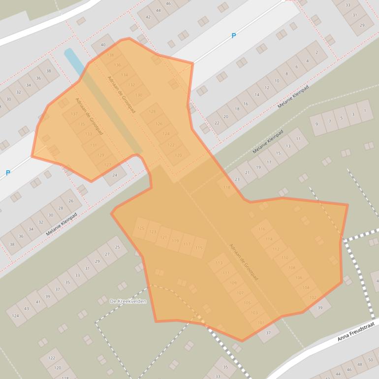 Kaart van postcodegebied 1349ME.