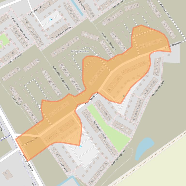 Kaart van postcodegebied 1349MH.