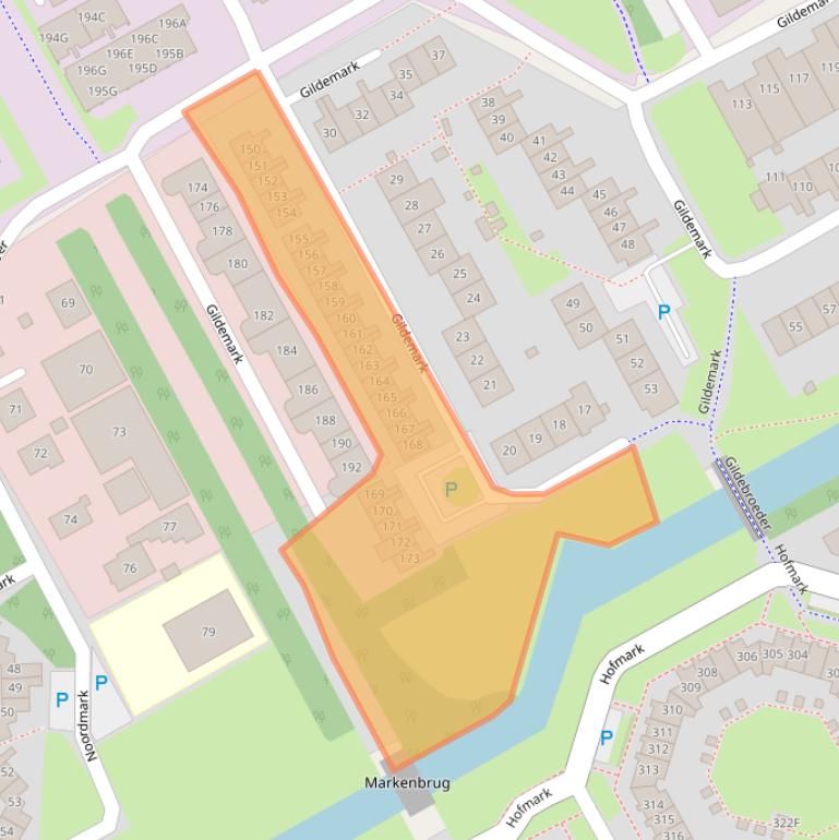 Kaart van postcodegebied 1351HM.