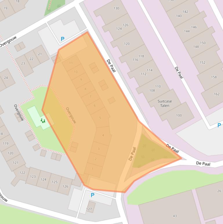 Kaart van postcodegebied 1351KA.