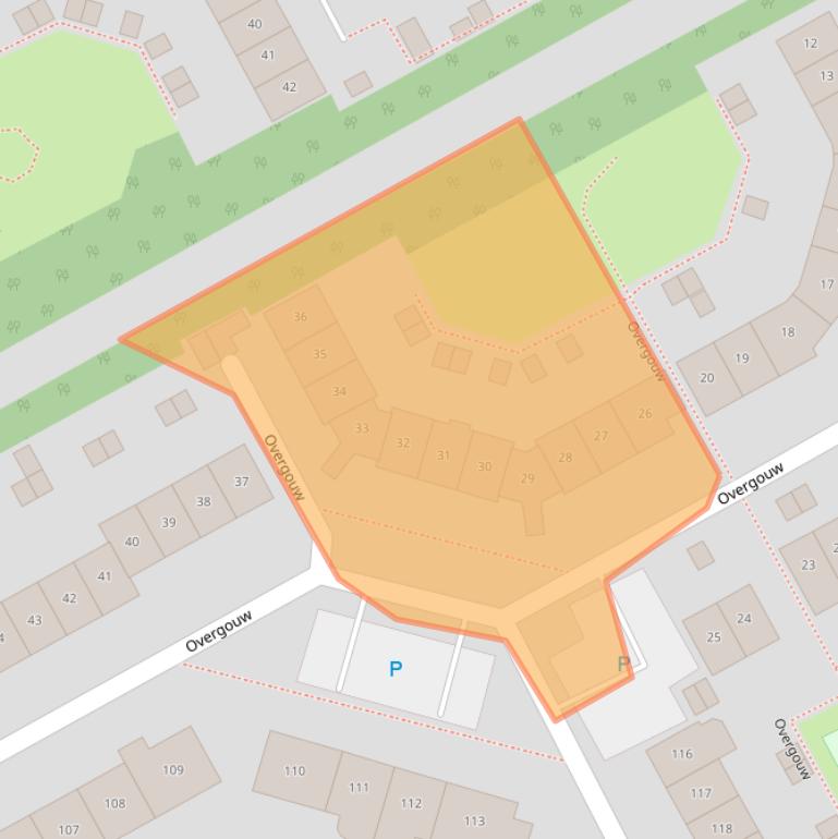 Kaart van postcodegebied 1351KC.