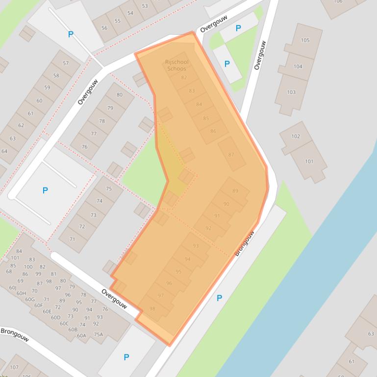 Kaart van postcodegebied 1351KJ.