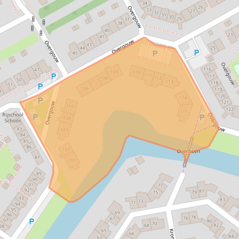 Kaart van postcodegebied 1351KK.