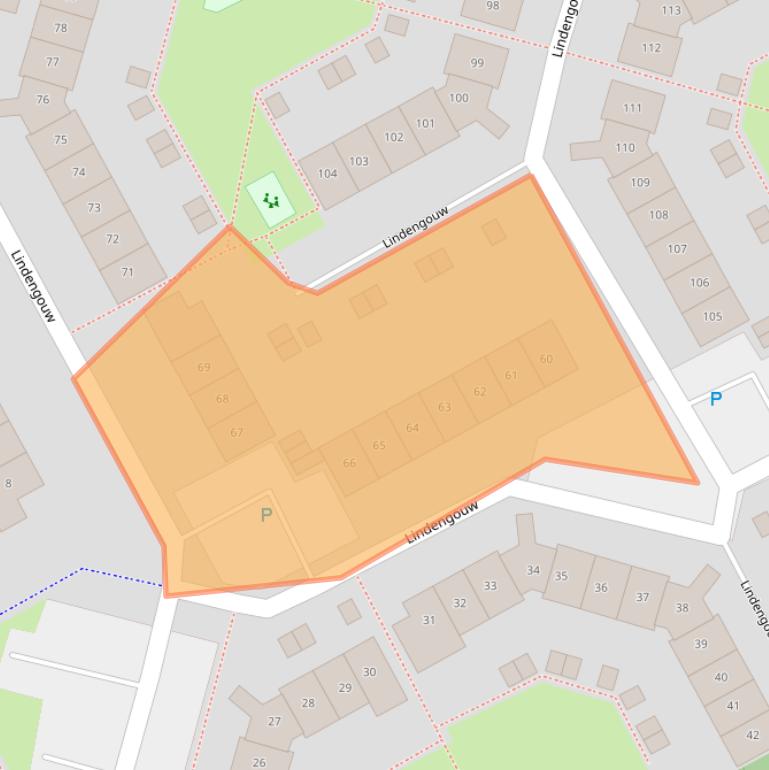 Kaart van postcodegebied 1351LE.