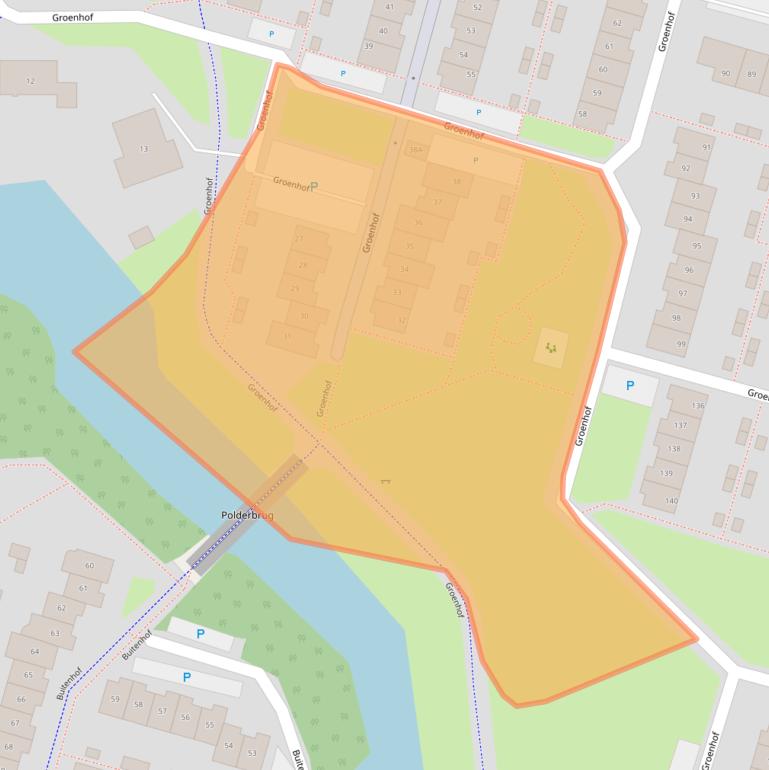 Kaart van postcodegebied 1352AC.