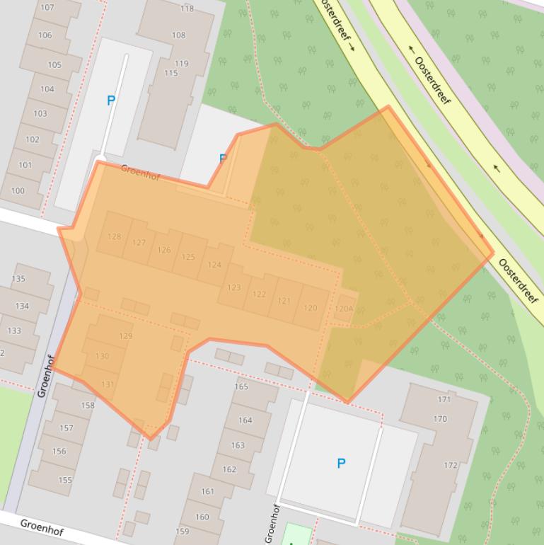 Kaart van postcodegebied 1352AL.