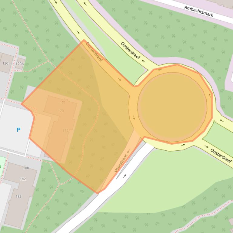 Kaart van postcodegebied 1352AR.