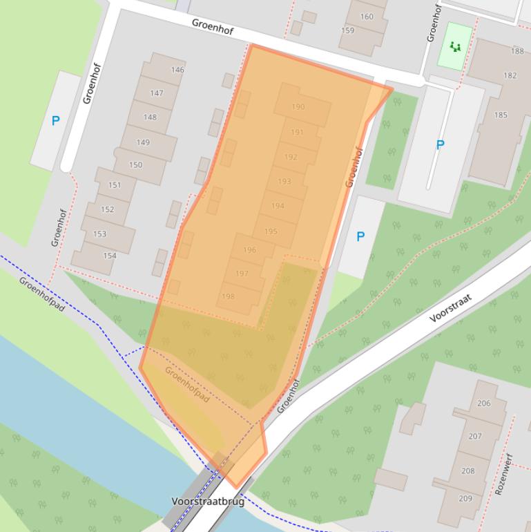 Kaart van postcodegebied 1352AT.