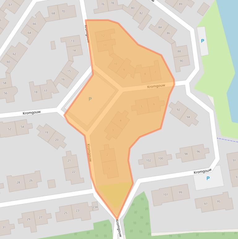 Kaart van postcodegebied 1352BA.