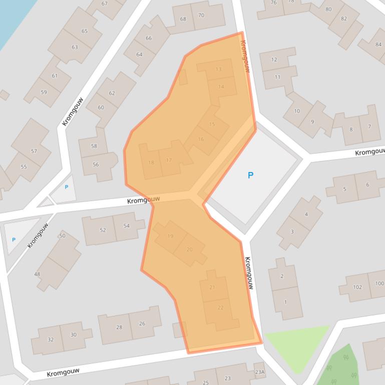 Kaart van postcodegebied 1352BB.