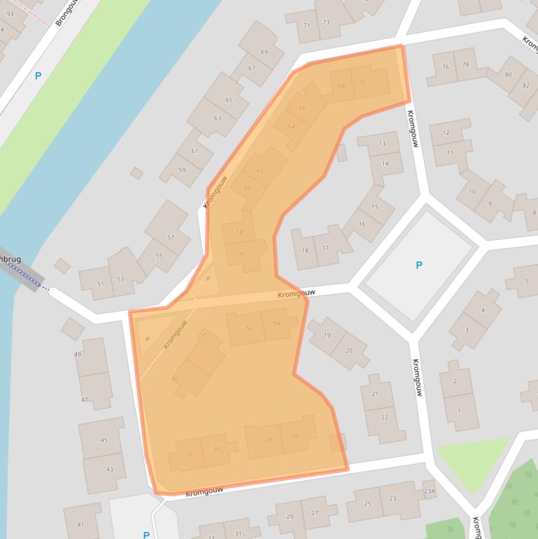 Kaart van postcodegebied 1352BG.