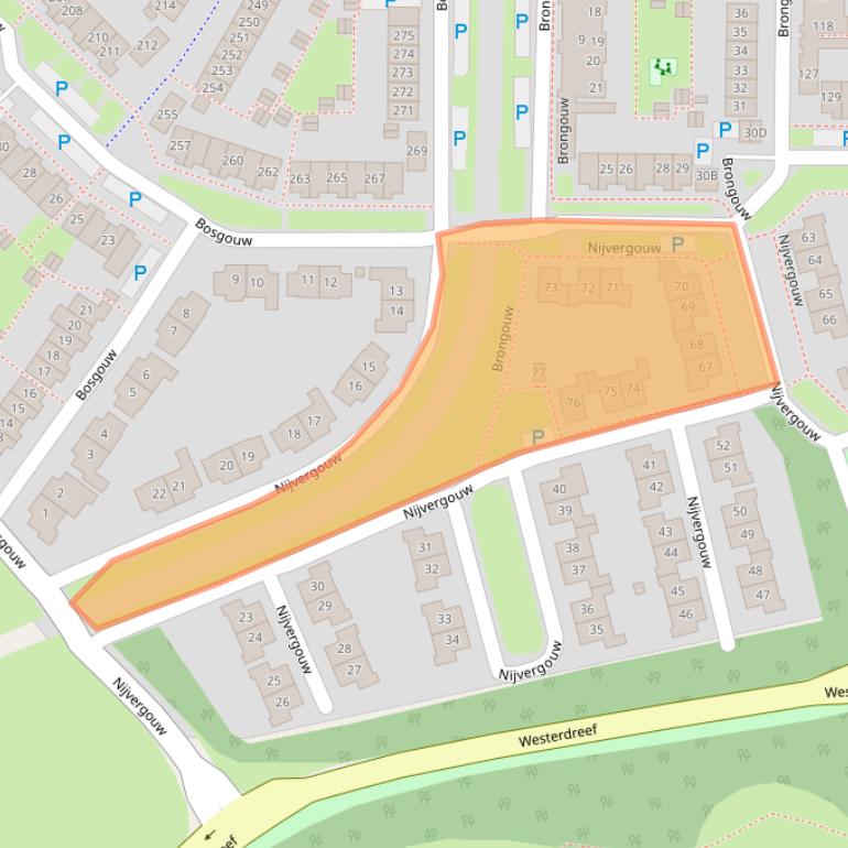 Kaart van postcodegebied 1352CG.