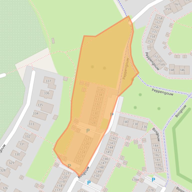 Kaart van postcodegebied 1352GL.