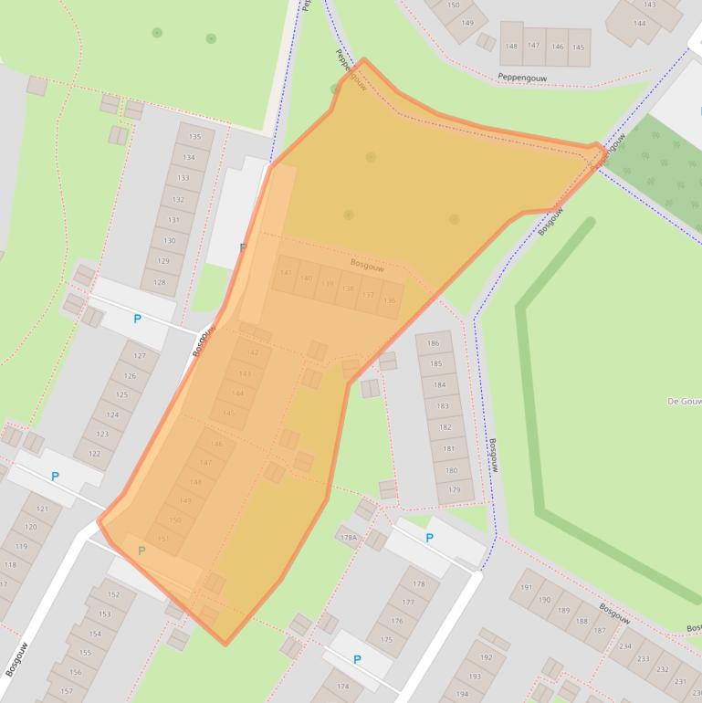 Kaart van postcodegebied 1352GN.