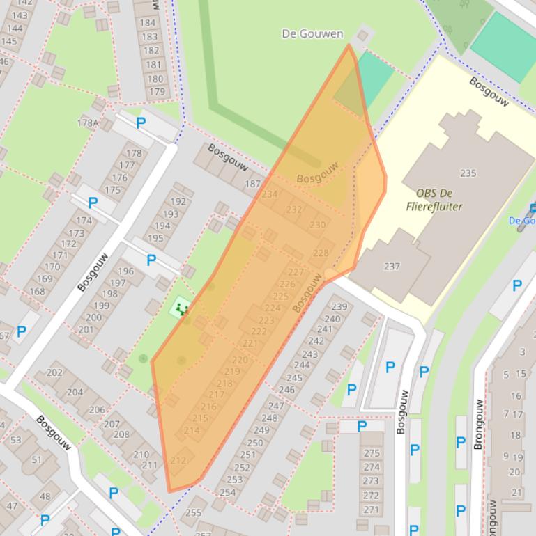 Kaart van postcodegebied 1352GV.