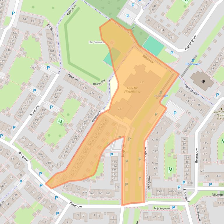 Kaart van postcodegebied 1352GW.