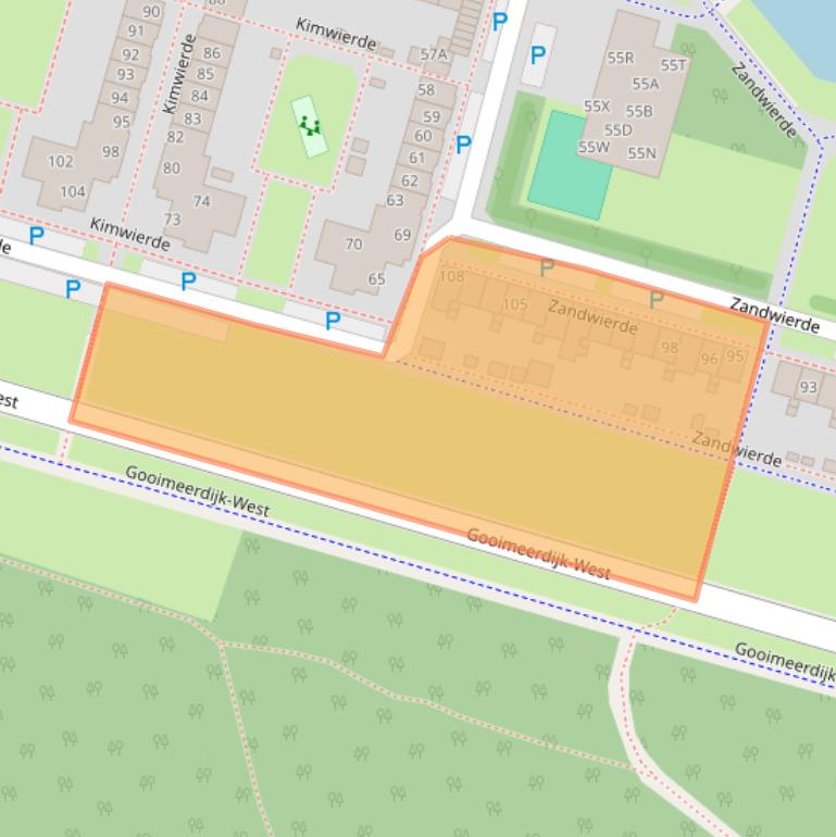 Kaart van postcodegebied 1353CK.