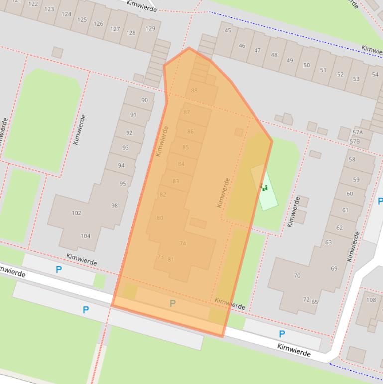 Kaart van postcodegebied 1353DJ.