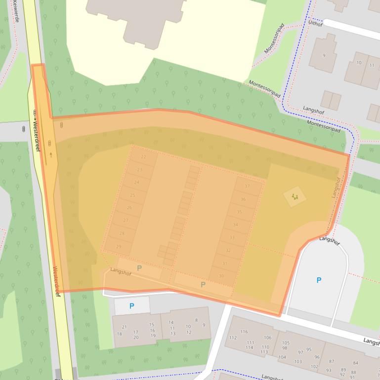 Kaart van postcodegebied 1353GC.
